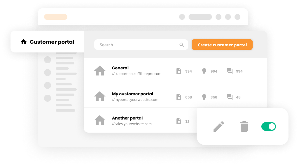 Mockup - Multi báza znalostí